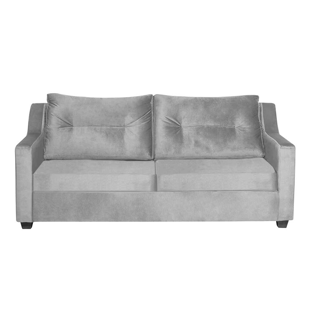 Juego de Living Diseño A&M Home Aries Sofá 3 Cuerpos + 2 Pouf 1 Cuerpo  Gris