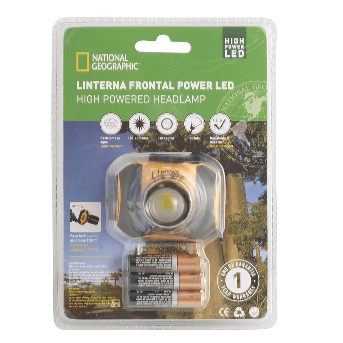 Linterna Frontal National Geographic Power Led
