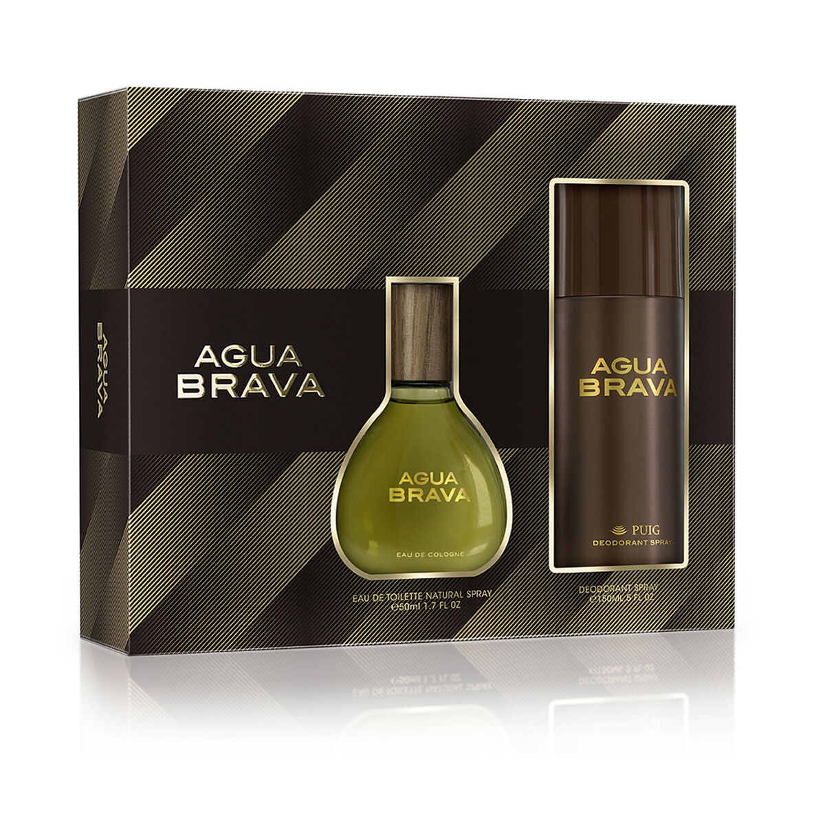 Set Perfume Agua Brava Azul EDT 50 ml Desodorante 150 ml Abc