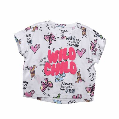 Polera Manga Corta Ni&ntilde;a Chess