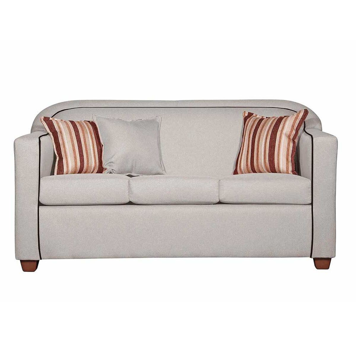 Juego de Living Ruzam Mobel Zafiro Sofá 3 Cuerpos + Dos Sillones 1 Cuerpo Lino Crudo