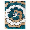 Alfombra Modalfo Exclusive Floreado Turquesa 150x200 cm