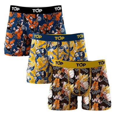 Pack 3 Bóxer Dragon Ball Z Hombre Top