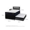 Cama Nido CIC 1,5 Plazas Premium + Respaldo + Velador Munich