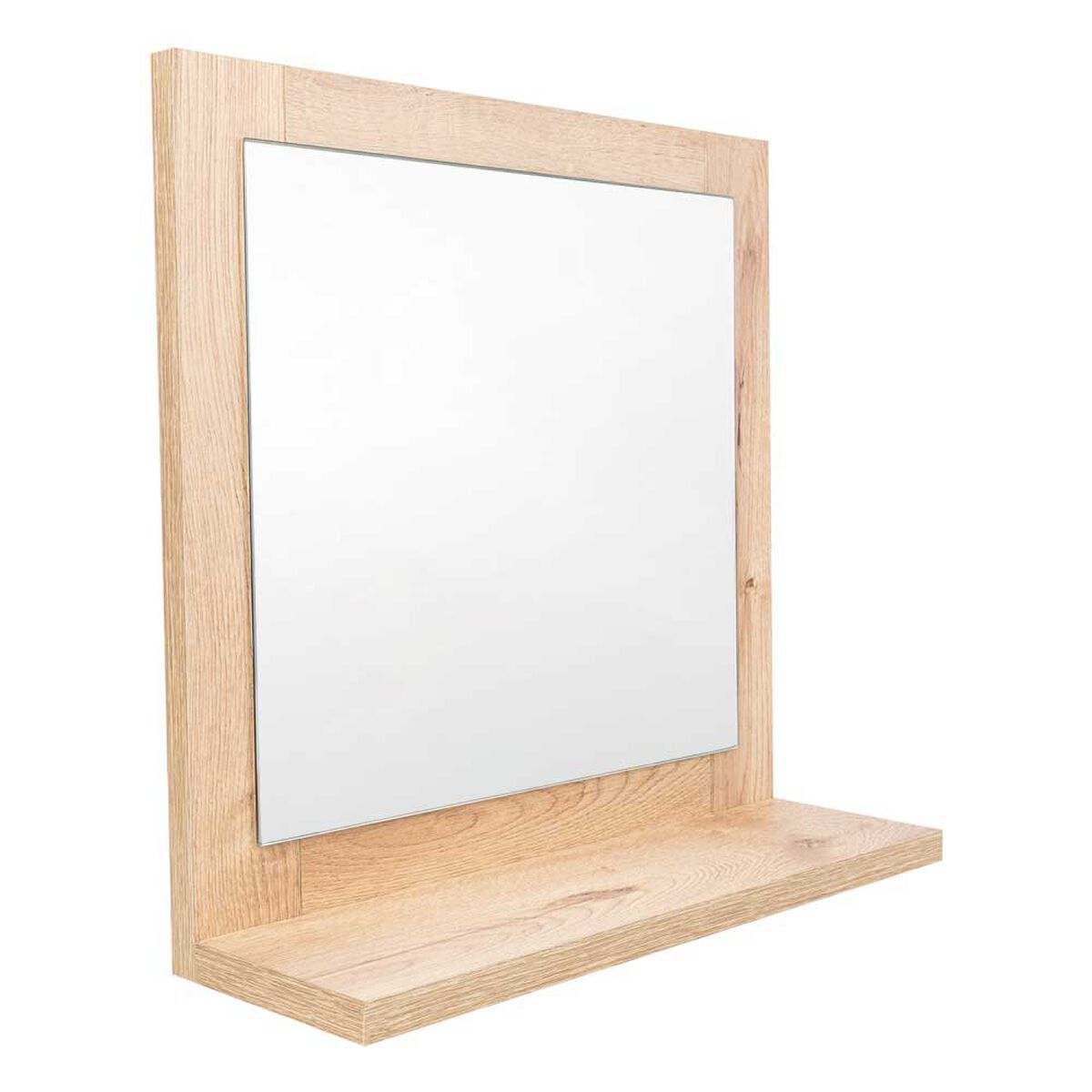 Espejo Cuadrado con Repisa TuHome Make-Up 35 x 35 cm