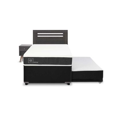 Imagen 1 del producto Cama Nido CIC Base Normal 1,5 Plazas Ortopedic + Respaldo + Velador Munich