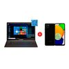 Combo Notebook Hyundai HyBook Celeron 4GB 128GB SSD 14" + Celular Samsung Galaxy A03 64GB 6,5" Negro Liberado
