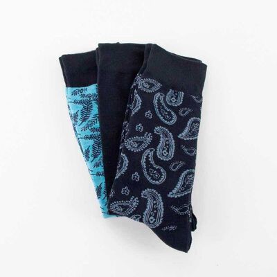 Imagen 2 del producto Pack 3 Calcetines Hombre Fiorucci Azul-Oscur