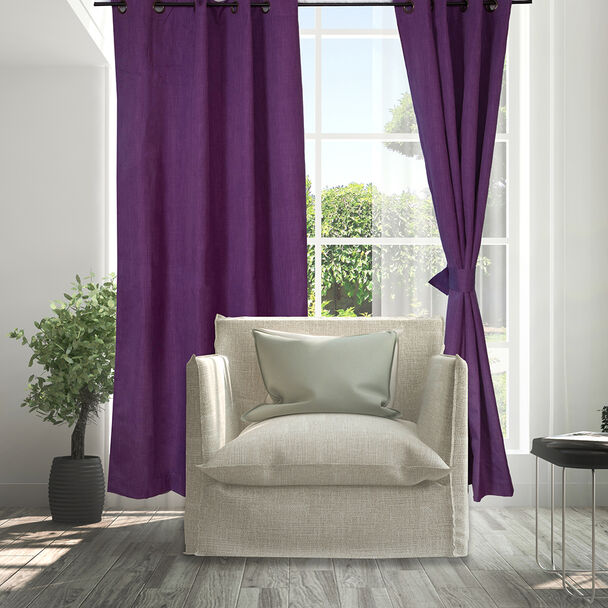 Set Cortinas Doral Amazon City  220 x 140 cm Lila