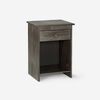Boxet Rosen 1 Plaza New Style 6 + Respaldo + Velador Tabor Grafito