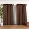 Combo Cortinas Doral Agatha 220 x 140 cm Caf&eacute;