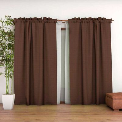 Imagen 1 del producto Combo Cortinas Doral Agatha 220 x 140 cm Café