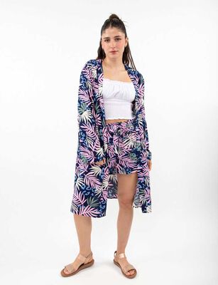 Imagen 2 del producto Kimono Estampado Mujer Icono Navy, Olive