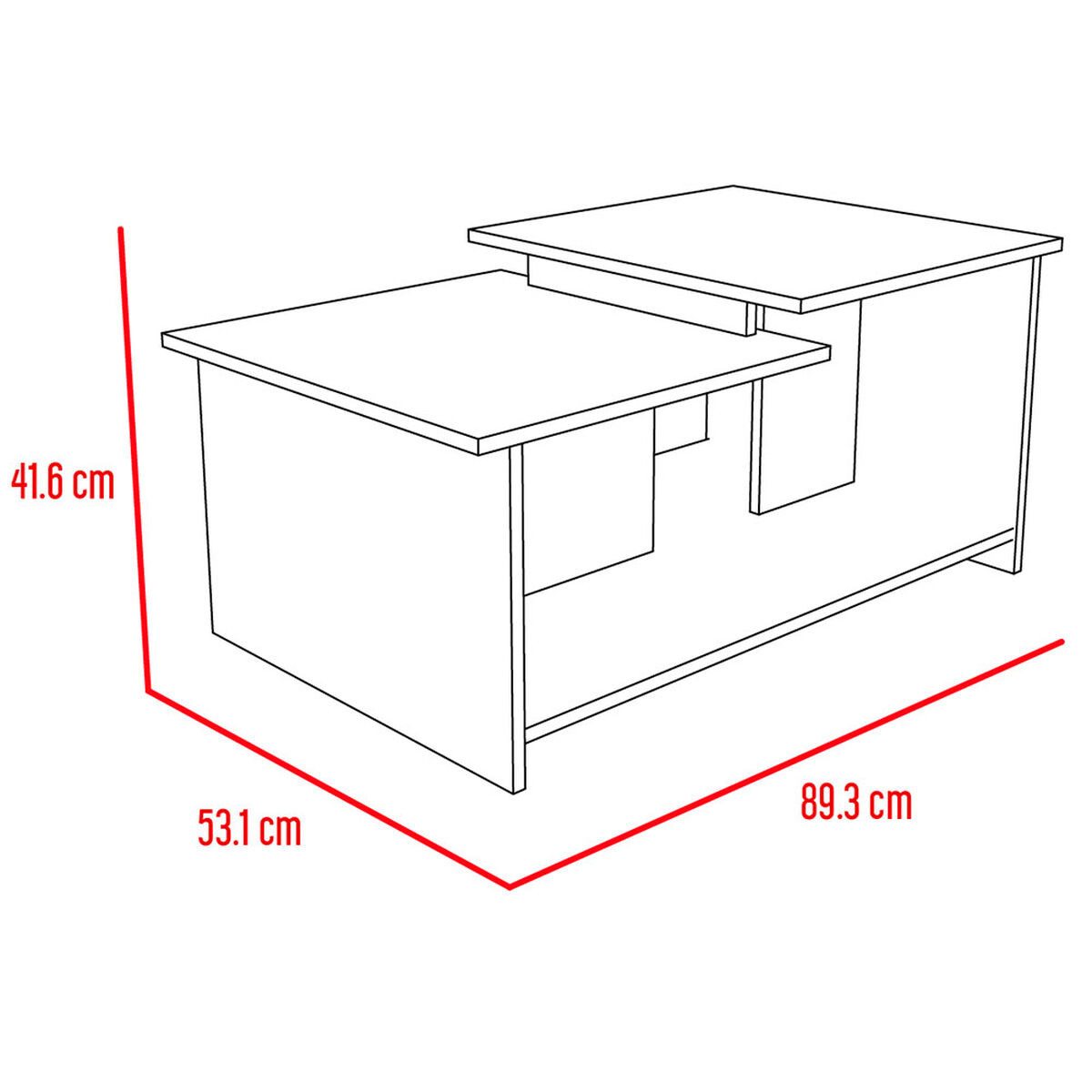 Mesa de Centro TuHome Wema 3