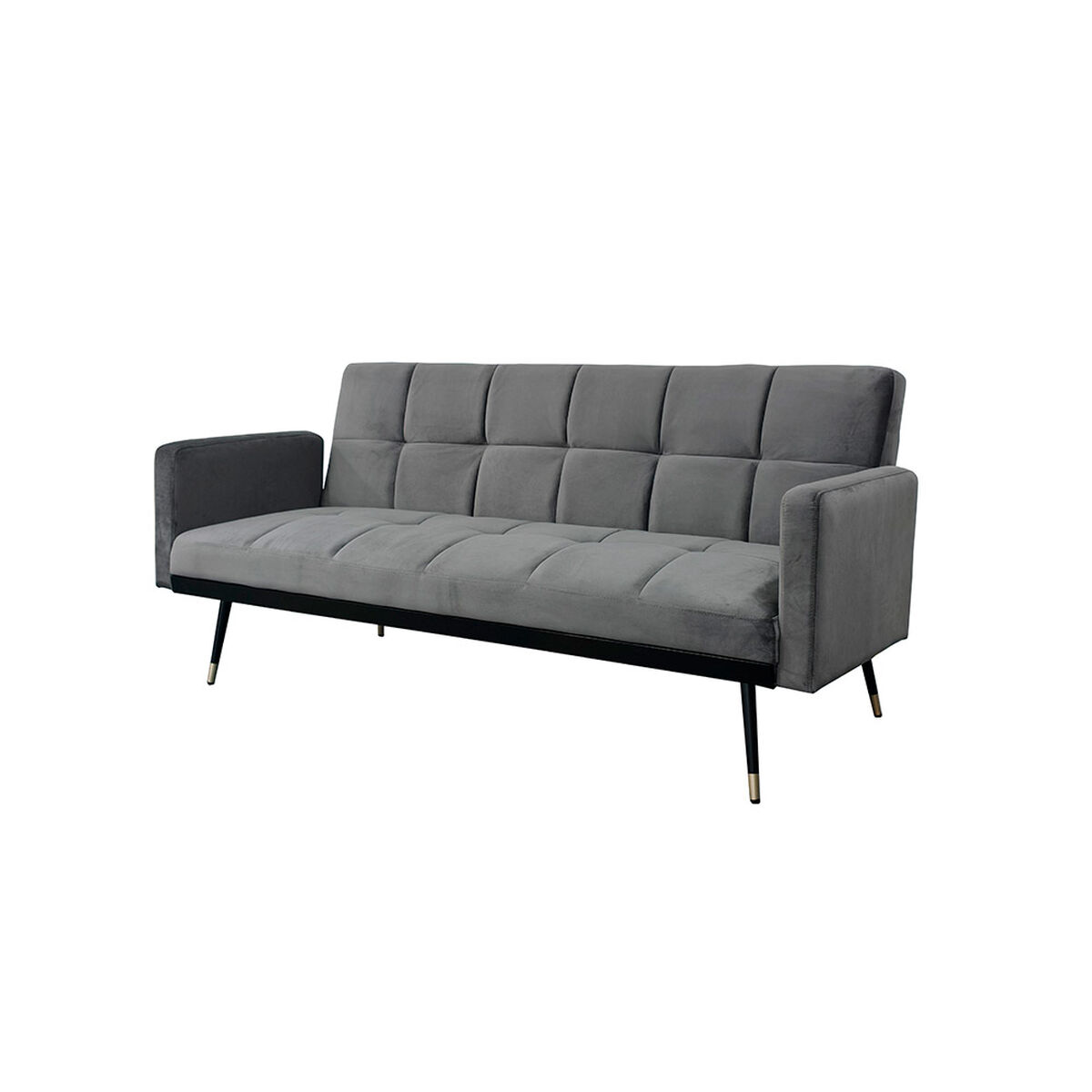 Futon Idetex Mil&aacute;n Velvet Gris