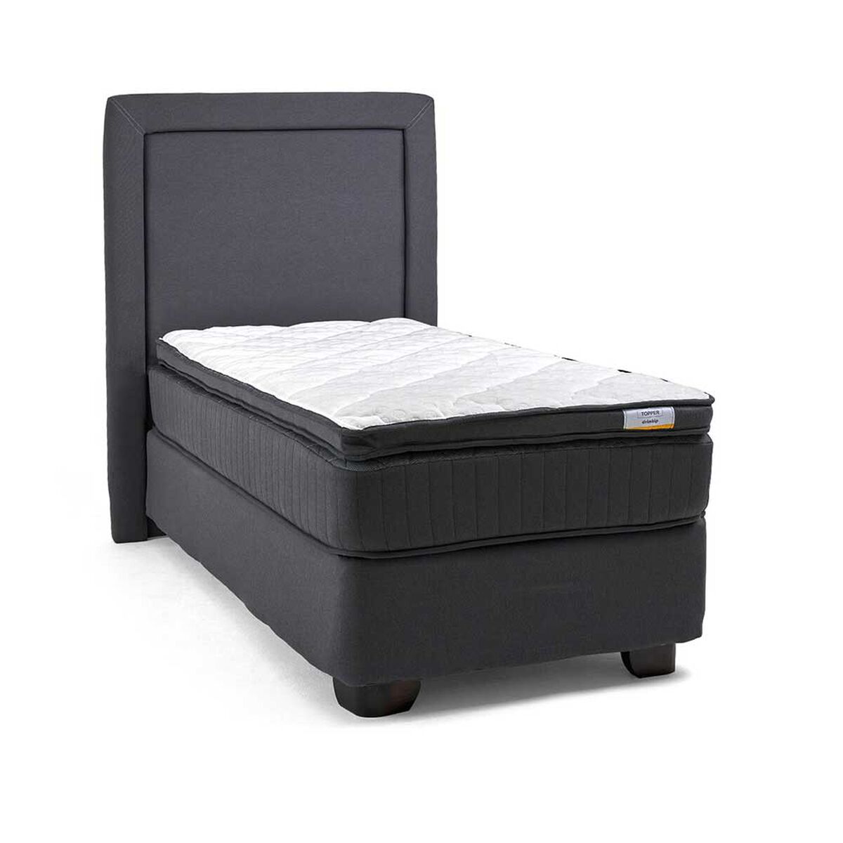 Cama Americana Drimkip 1 Plaza Plus Hybrido + Respaldo
