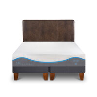 Cama Europea CIC Base Dividida King Alaska + Respaldo