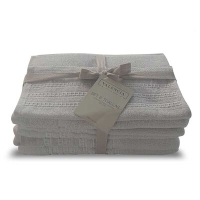 Set 6 Toallas Idetex Valencia Blanco