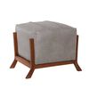 Pouf Latam Home Marsella Cuero Kentucky Gris