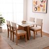 Juego de Comedor Roca Lotus 4 Sillas Beige