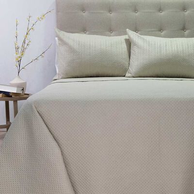 Imagen 1 del producto Quilt Doral King Liso Deluxe Beige