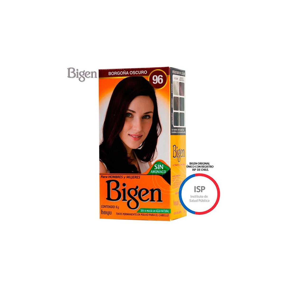 Tinte Permanente en Polvo 96 Borgoña Oscuro Bigen