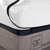 Cama Europea CIC Base Dividida 2 Plazas Balance + Respaldo Dublin Mostaza