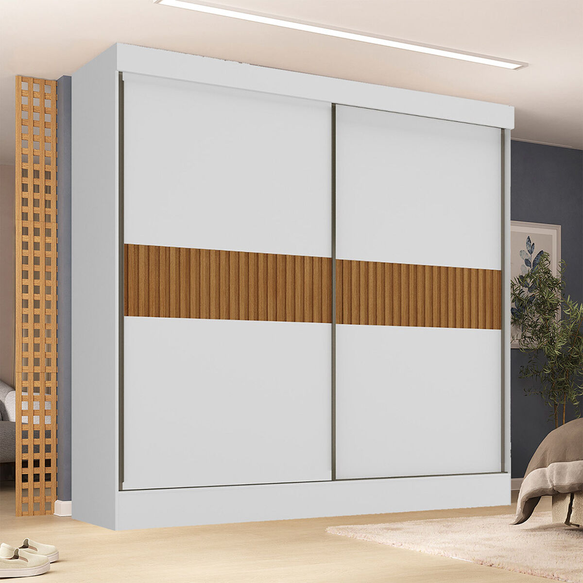 Closet Di Poretti Design Flora 4 Cajones 2 Puertas Blanco