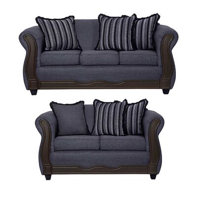 Imagen 1 del producto Juego de Living Black Factory Sofia 5 Cuerpos Marengo