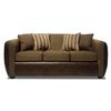 Juego de Living Elegant Detail Oklahoma Sofá 3 Cuerpos + Sofá 2 Cuerpos + Sillón 1 Cuerpo Café
