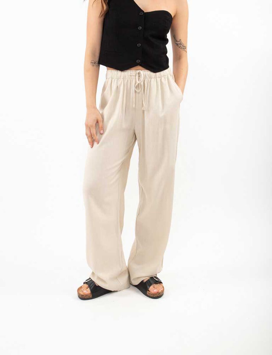 Pantalón Pijamero Lino Mujer Icono