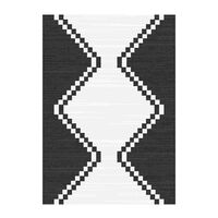 Alfombra Idetex Sisal Atenea Negra 160 x 230 cm