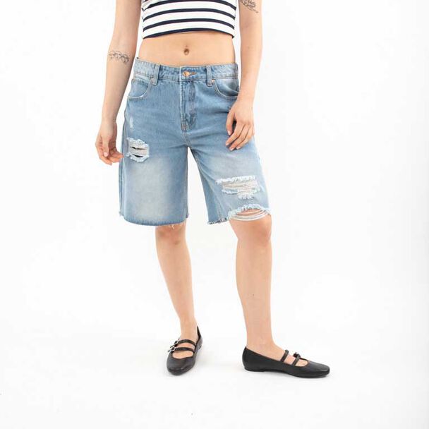 Bermuda Denim Mujer Icono