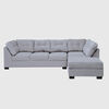 Seccional Derecho Muebles MPR Edimburgo 5 Cuerpos Gris Medio
