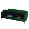 Futón Latam Home Genova Velvet 3 Cuerpos Verde