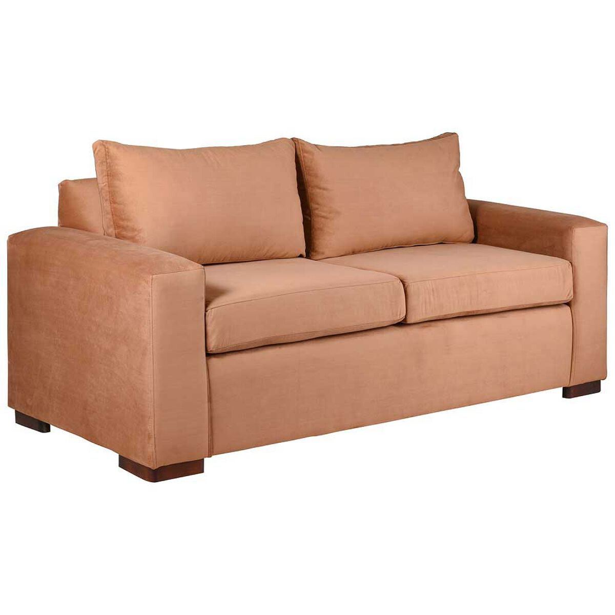 Sofá Muebles America Andrea 3 Cuerpos Tostado