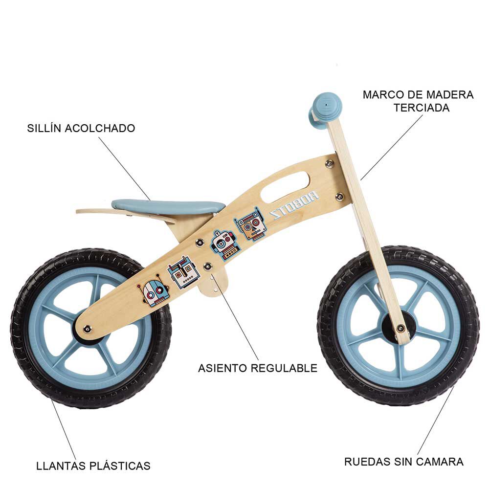 Bebesit Balance Bike 514 Robot, foto 4