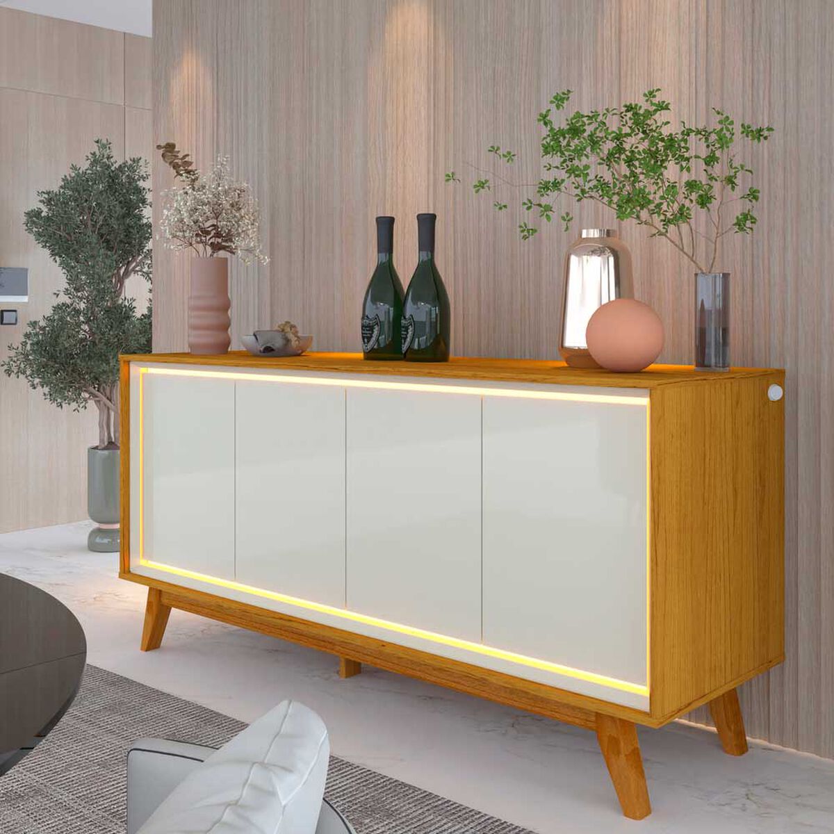 Buffet Decocasa Requinte Natural Off White