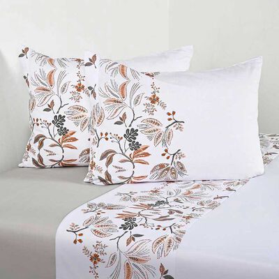 Imagen 1 del producto Juego de Sábanas Elements & Co 200 Hilos 2 Plazas Nouveau Blanco