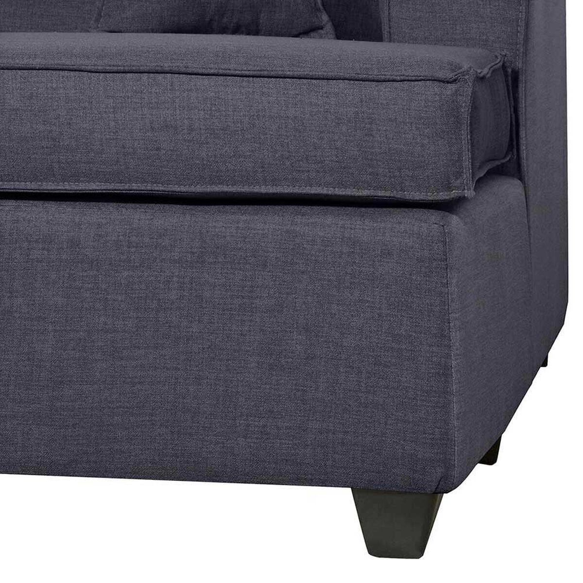 Sof&aacute; Seccional Black Factory Berta 4 Cuerpos Marengo