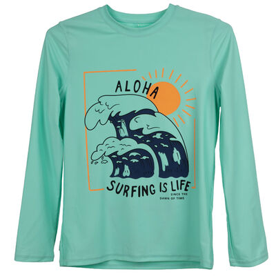 Imagen 2 del producto Traje de Baño Polera UV Niño Cutback Calipso, Grafito, Navy