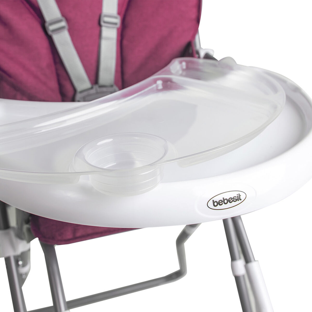 Silla de Comer Plegable Vectra Rosada Bebesit
