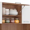 Mueble de Cocina Vekkahome Emi 1 Caj&oacute;n 9 Puertas Caf&eacute;