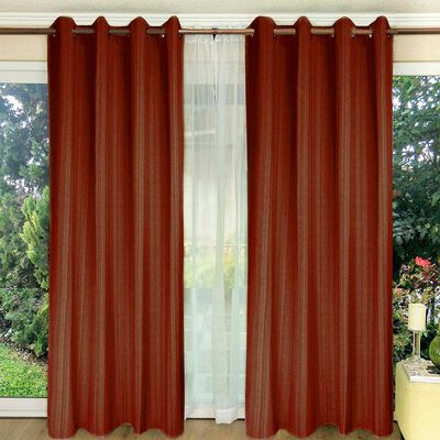 Combo Cortinas Doral Emilia 220 x 140 cm Terracota