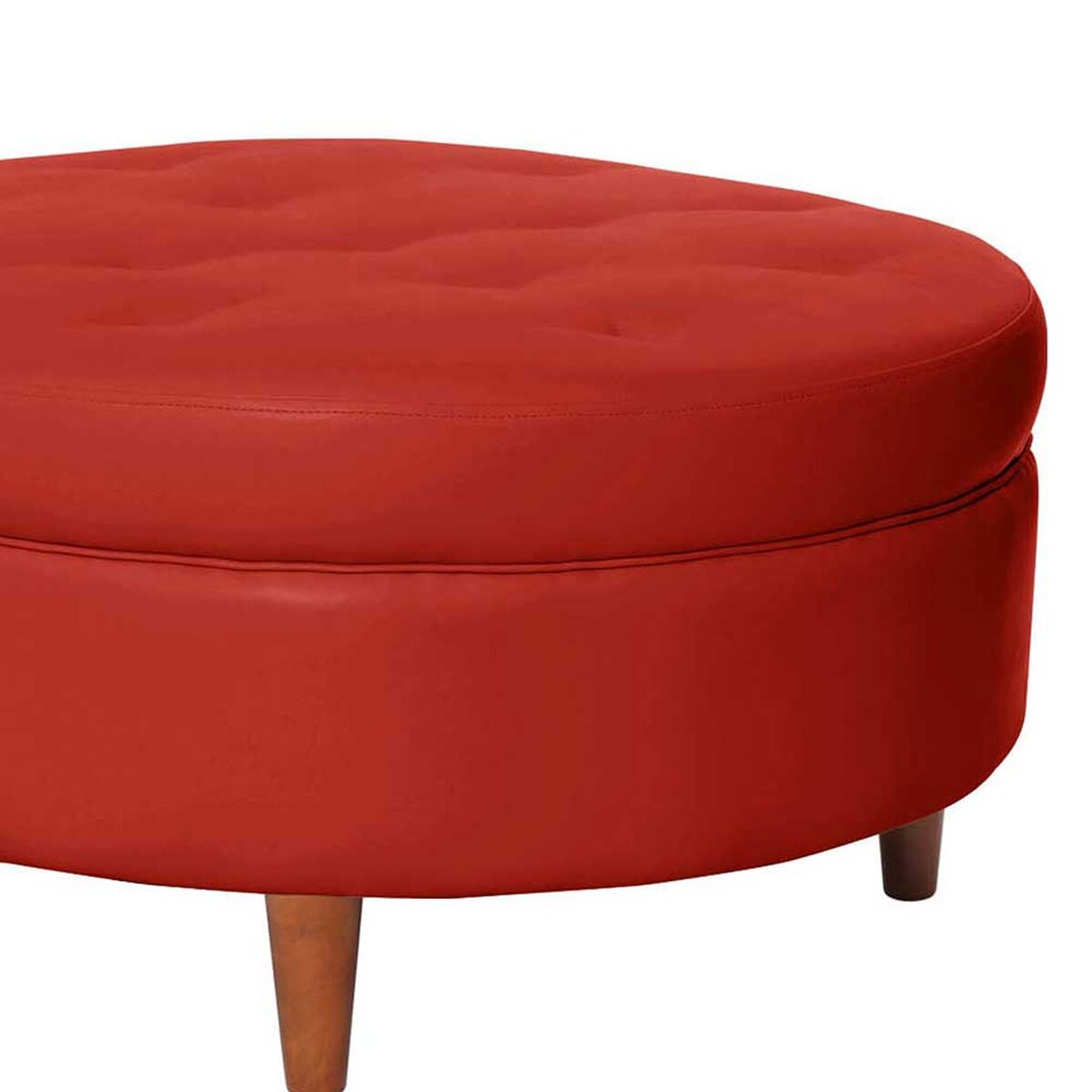Pouf Latam Home Paris PU Rojo