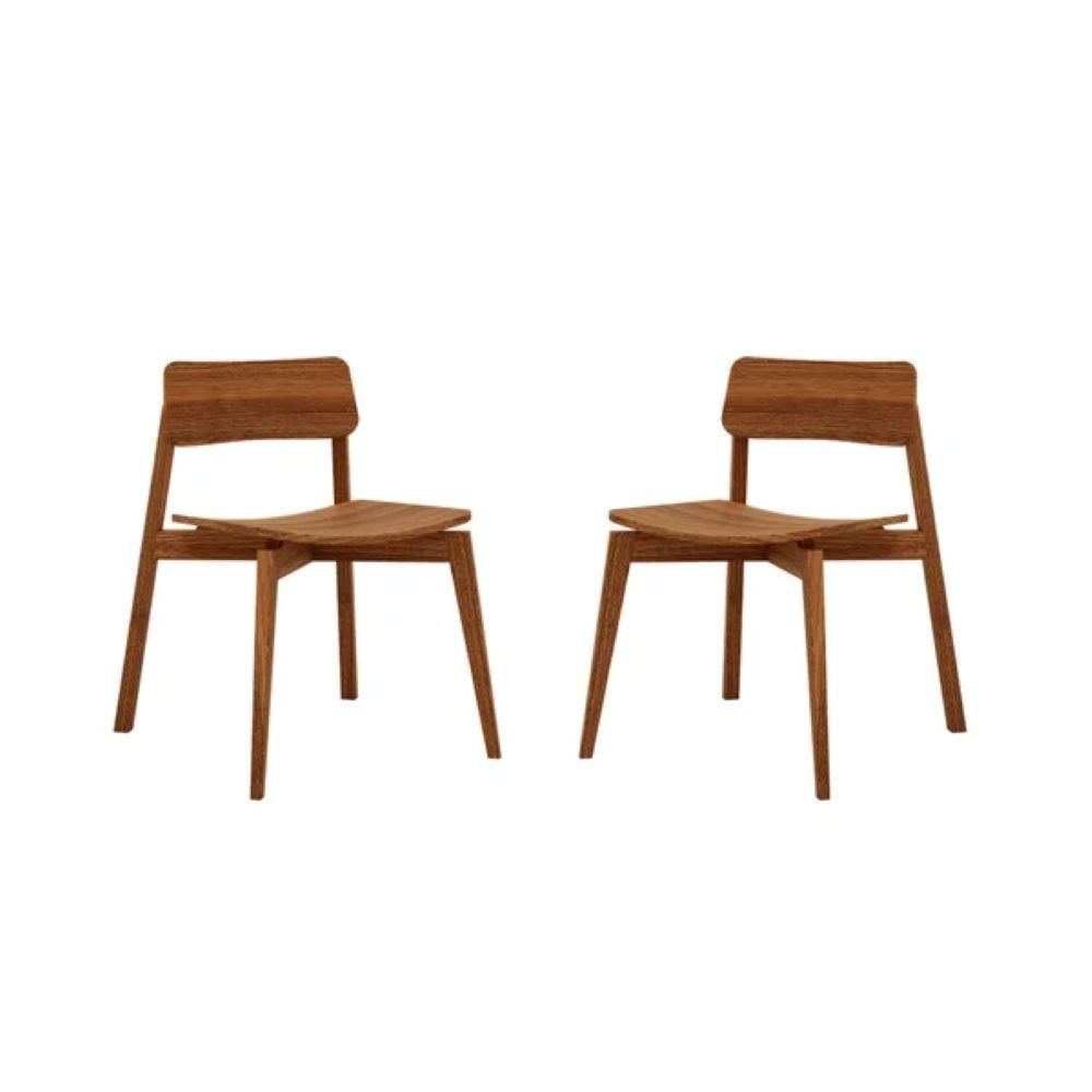 Pack 2 Sillas de Comedor Roca Nature Caoba