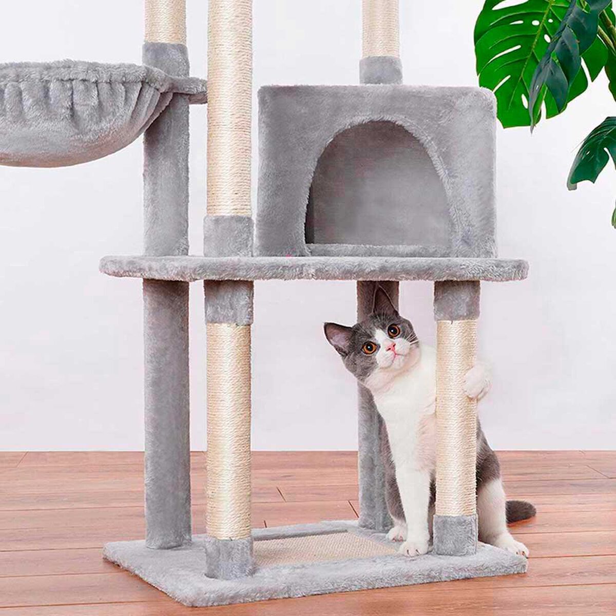 Rascador de Gatos con Hamaca Petwoow