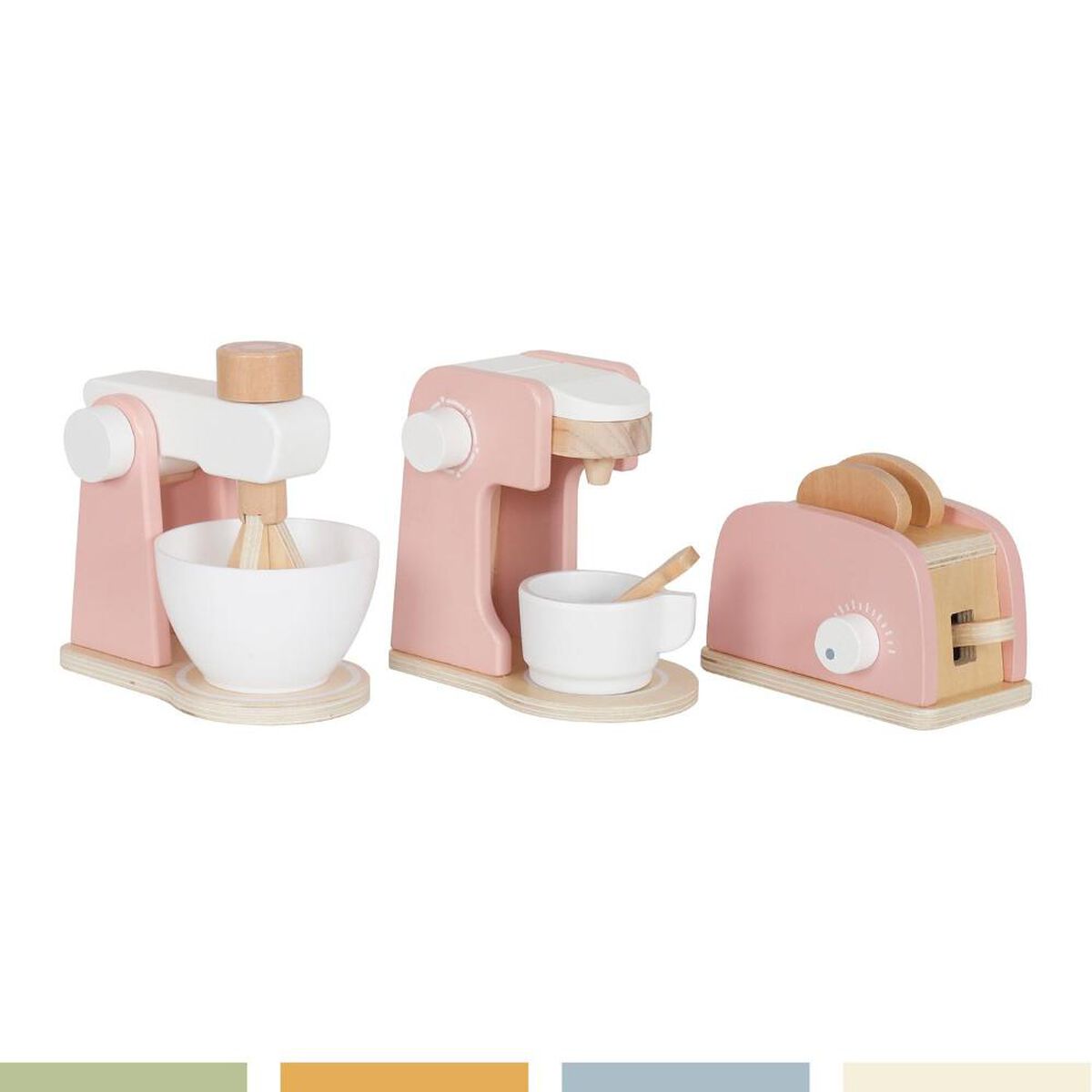 Juguete Infantil Mini Electrodom&eacute;sticos Cocina Madera Band&uacute;