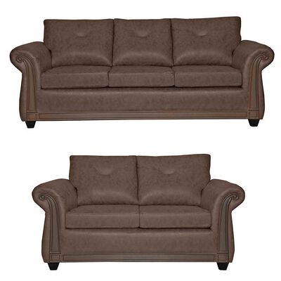 Juego de Living Black Factory Bristol 5 Cuerpos Chocolate