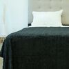 Frazada Doral 1,5 Plazas Chiporro Jacquard Liso Negro